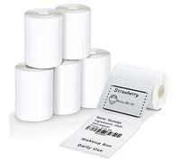 Phomemo Labels,Thermal Direct Label Paper Set, 1.96''X1.18'' Strong Self-Adhesive Labels, M120/M220/M110/M250/M150/M421 Label Makers, 6 Rolls/230Pcs Per Roll, Black on White