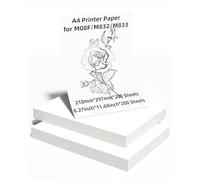 Phomemo M08F A4 Printer Paper, White Thermal Paper Compatible for M08F/M832/M833/M834/M835 Printers and Other A4 Thermal Printers, M08F Printer Paper 8.27" x 11.69"(210mm x 297mm), 200 Sheets