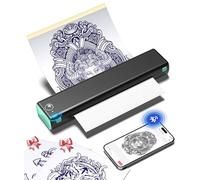 Phomemo M08F Tattoo Stencil Printer Tattoo Transfer Printer Thermal Stencil Printer Machine Professional Thermal Printer Tattoo for A4 Paper with 10 Pieces Tattoo Paper