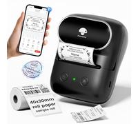 Phomemo M108 Label Maker, Portable Label Maker Machine with Tape, Versatile App with 400+ Ready-to-use Templates, Bluetooth Thermal Label Machine for Kitchen, Home, Office, Retail, School Name Label