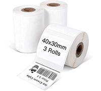 Phomemo M110 Label 3 Rolls Thermal Paper Multifunctional self-Adhesive Label,1.57"x1.18"(40x30mm),Compatible with M110 M220 M221 M120 M150 M250 M260 M108 M100 M102 M200 Label Printer,230 Labels/Roll