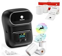 Phomemo M110 Label Maker Gift box with 6 rolls label, Bluetooth Label Maker for Small Business, Home, Office, 2 Inch Barcode Label Printer with 300+ Templates, Address Label Printer for Address/Logo