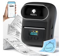 Phomemo M110 Label Maker Machine, Bluetooth Wireless Portable Sticker Label Maker for address, Barcode, Logo, Thermal label Printer Compatible with Android & iOS Phone,Black