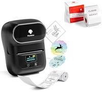 Phomemo M110 Label Maker Machine with 2 rolls label, Bluetooth Label Maker for Small Business, Home, Office, 2 Inch Barcode Label Printer with 300+ Templates, Address Label Printer for Address/Logo