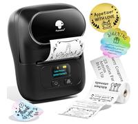 Phomemo M110 Label Maker, Upgraded Thermal Label Printer for Phone and Windows/Mac, 2 Inch Portable Label Maker Machine for Kitchen, Office, Retail, Address, Barcode, With 100 Labels