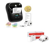 Phomemo M110 Label Maker with 3 label rolls, Upgraded Thermal Label Printer for Phone and Windows/Mac, 2 Inch Portable Label Maker Machine for Kitchen, Office, Retail, Address, Barcode
