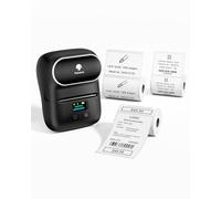 Phomemo M110 Label Printer, 3 Label Rolls Set, Upgraded Label Maker Machine for Phone and Windows/Mac(USB), Bluetooth Label Maker for Home, School, Office and Small Business