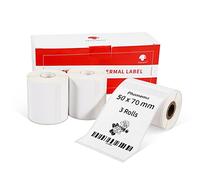 Phomemo M110/M220/M221/M200/M120/M100/M108/M150/M250/M260 Multifunctional Self-Adhesive Labels, 1.96"x2.76"(50x70mm) Thermal Label Paper for Phomemo Label Makers. 120 Labels/Roll(3 Rolls
