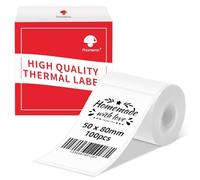 Phomemo M110/M220 Printer Labels, 1-Pack 50x80mm(1.97"x3.15") Label Maker Self-Adhesive Direct Thermal Square Papers for Phomemo M110/M221/M120/M220/M200 Label Maker for Barcode, Address, Clothing