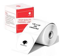 Phomemo M110 Round Labels for M110/M220/M108, 30×30mm (1.18"), 200 PCS