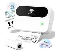 Phomemo M421 4x6 Shipping Label Printer, Wireless Thermal Printer with 1 4x6 Roll Label for Shipping, Postage, Barcode, Name, Address, Home, Office & Small Business