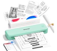 Phomemo M834 Portable A4 Thermal Printer, Compatible with Phone & Laptop, Bluetooth Mobile Printer for Home & Office, Inkless, 300dpi