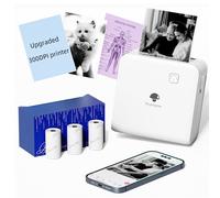 Phomemo Mini Sticker Printer - 300dpi High Resolution Sticker Maker Machine, Faithtag Bible Thermal Printer, P2S Bluetooth Inkless Label Maker, Instant Print for Student, Home, Work, Gifts
