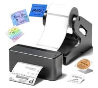 Phomemo New Bluetooth Thermal Label Printer with Label Holder, 4x6 Shipping Label Printer for Postage, Compatible with Android, iPhone, Windows & Mac, for Hermes, Ebay, Shopify, Royal Mail