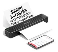 Phomemo P831 Portable Printers, Thermal Transfer Portable Printer for Invoice, Contract and Business Trip, Monochrome Printer A4 Compatible with Phone and Laptop, Desktops Stick PCs