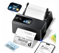 Phomemo PM64D Thermal Label Printer Upgraded with Touchable Screen, 4x6 Bluetooth Shipping Label Printer, Suitable for Postage, Address and Barcode, Compatible with Amazon, Vinted, Royal Mail