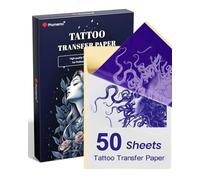 Phomemo Premium Tattoo Transfer Paper, M08F Plus Professional A4 Transfer Paper for Tattooing, Stencil Paper for Tattoos Compatible with M08F TP81 M08F Plus A886 A887 Tattoo Printer, 50 Sheets