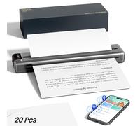 Phomemo Q302 Portable Thermal Printer A4, Wireless thermal printer, Gray | Printer with Bluetooth, WiFi, USB connectivity, Suitable for Contract, Document (A4), Drawing (B5), Memo (A5) Printing