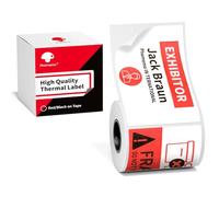 Phomemo Red/Black Label, 50 x 80 mm Thermal Sticker Labels Printable in Red & Black Color