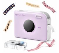 Phomemo Ribbon Printer, A30 Thermal Transfer,Bluetooth Label Printer,Purple | Rechargeable Label Maker for Gift Wrapping,DIY Crafts,Birthday Custom Text And Icons For Small Business,Wedding Bouquets