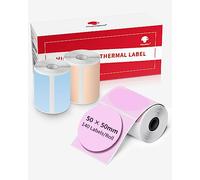 Phomemo Round Labels, Thermal Color Logo Sticker Label, 50x50mm