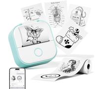 Phomemo Sticker Printer, Mini Printer T02, Thermal Photo Printer for Phone & Tablet, Mini Portable Wireless Label Maker for School Home Office, Handheld Bluetooth Label Makers for doodle dash