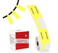 Phomemo Thermal Labels M110 M108 M100 M120 M200 M220 M221, for Jewelry, Waterproof Cable, Price, 25mm*38mm+40mm,100 Labels/Roll, Yellow