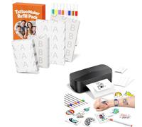 Phomemo TK32 Temporary Tattoos Maker for Kids, Arts and Crafts for Girls & Boys Painting, DIY Custom Temporary Tattoo with 100 Papers & 16 Markers, Gifts and Toys for Kids Age 6 7 8 9 10 11 12