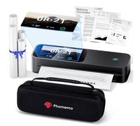Phomemo Touchscreen Thermal Portable Printer A4 3500 mA - M85 Black Kit | Premium Smart Mini Inkless Printer 300DPI for Home Office Travel, Compatible with Bluetooth iOS/Android, USB Mac/Windows
