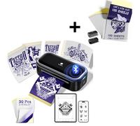Phomemo TP31 Black Tattoo Stencil Printer with 100 Sheets of Stencil Paper, Compatible with Smartphone & Tablet, Ideal For Tattoo Artists & Beginners