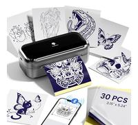 Phomemo TP31 Small Tattoo Printer 3 Inch, Upgraded Tattoo Stencil Printer with 30pcs Tattoo Transfer Consumables, Bluetooth Thermal Tattoo Printer Machine Compatible with Smartphone & Tablet