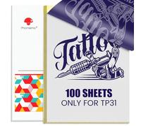 Phomemo TP31 Tattoo Transfer Paper,Thermal Stencil Paper for Tattooing,Compatible with TP31 Tattoo Printer, 80 * 135 mm (3.1" x 5.3") Size，100 Sheets