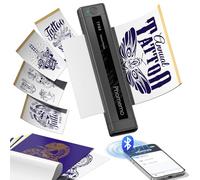 Phomemo TP88 Tattoo Transfer Stencil Printer - Thermal Tattoo Printer with 10pcs Transfer Paper, Bluetooth, Portable, Suitable for Outdoor, Home, Studio, Compatible with Smartphone & PC