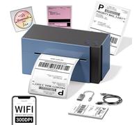 Phomemo WiFi Shipping Label Printer 4x6, 344WF WiFi Thermal Label Printer for Small Business, 300DPI Postage Label Maker, Compatible with eBay, Etsy, Shopify, Amazon, FedEx, USPS