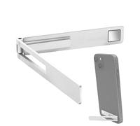 Phone - Aluminum Alloy Stainless Steel 5.5x1x0.4cm | Portable Vertical Horizontal Folding Stand | Mini Phone Holder For Smartphone Tablet Desk Office Travel Viewing Use