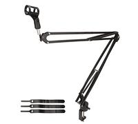 phone Arm Stand, Mim Arm Stand with Desk Mount Clamp, 360 e Rotation Shockproof phone Stand for Recording Studio, Live Broadcast, Online Karaoke