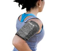 Phone Armband Sleeve: For All Phones Running Sports Arm Band Strap Holder Pouch Case Workout Fits iPhone 7 8 X XR 11 Plus Android Samsung Galaxy S8 S9 Note 7 8 9 Edge For Women & Men Gray, Large