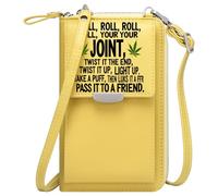 Phone Bags for Women Customized Small Bags crossword puzzle marijuana leaves for Everyday Use or Gift Idea Cute Stylish Elegant Accessory