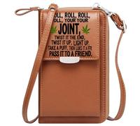 Phone Bags for Women Customized Small Bags crossword puzzle marijuana leaves for Everyday Use or Gift Idea Cute Stylish Elegant Accessory