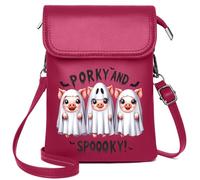 Phone Bags for Women Zip Around Credit Card Bags Bat Haunted Cemetery Witch Skeleton Halloween Pumpkin Ghost Long Purse for Gift Elegant Gift for Mother's Day