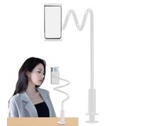 Phone Bed Holder | Gooseneck Bed Phone Holder - Overhead 360 Degree Rotatable Adjustable Clip with Non-Slip Quick Release Design Clamps Slim, Design: Designed with a Tight