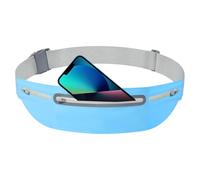 Phone Belt Bag | Waterproof Sports Bag with Phone Pouch - Sports Accessory, Adjustable Organizer for Travel Jogging Walking Dog, Blue, Se référer au descriptif, Refer to description