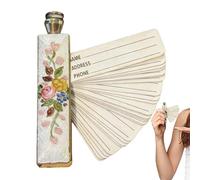 Phone Book - Metal Exquisite Portable Vintage | Small Telephone Address Book,for Management Personal Records Information Storage Seniors Adults Travel Work Birthday