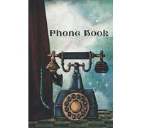 Phone Books with Alphabet Index: Telephone Book. telephone Book with alphabetic tabs - telephone book a-z - Contact Organizer Journal, Medium Size (6″ x 9″) (Az)