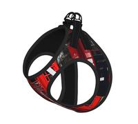 Phone Booth London Street Print Pet Leash Vest,Breathable Mesh Pet Harness, Reflective For Small Medium Dogs Safe Easy Walking