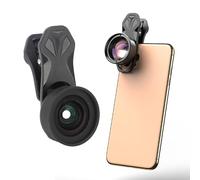 Phone Camera Lens, 10X Macro and Wide Angle Lens 120 Degree Clip on Cell Phone Lens Kit Photography Lens for Smartphone Optical Glass Lens