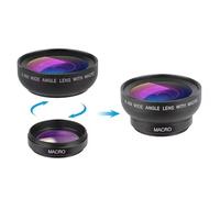 Phone Camera Lens Kit 0.45x Wide Angle Macro Lens & 12.5x Super Macro Lens HD Camera Lentes for IPhone Huawei Xiaomi