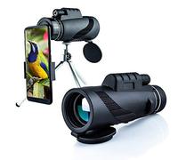 Phone Camera Zoom Tripod Telescope, Portable Outdoor Camping Night Vision Telescope,Monocular Telescope, Powerful 80X100 HD Monocular Telescope