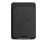 Phone Card Holder Adhesive PU Wallet - Slim Cards Pocket for Back of Phone, Secure Sleeve with Stand Function for