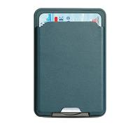 Phone Card Holder Adhesive PU Wallet - Slim Cards Pocket for Back of Phone, Secure Sleeve with Stand Function for